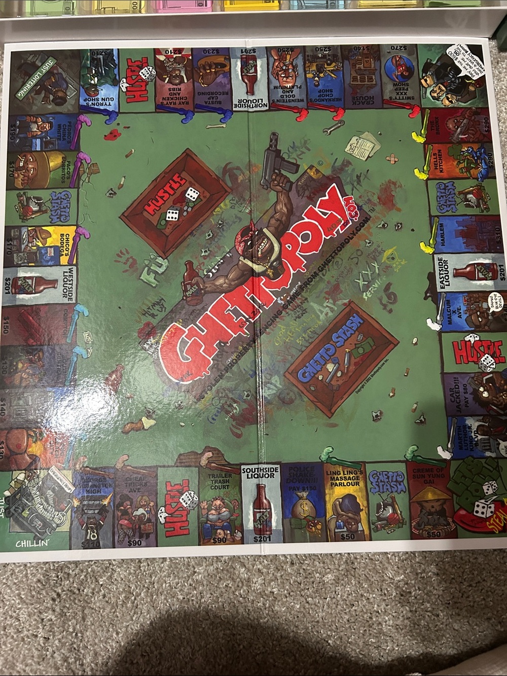 COMPLETE Monopoly board game Spoof *RARE